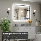 44x36 Inch LED Bathroom Mirror - Image 3