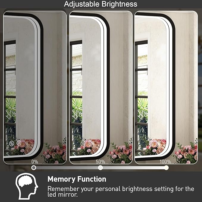 36x24 Inch LED Bathroom Mirror - Image 4