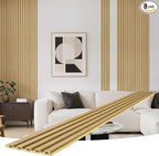 WPC Slat Wall Paneling, TV Background, Living Room, 94.5 x 6 in by Unknown