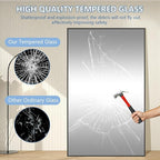Oversized Standing Mirror Full Length, Hanging or Wall Mounted, Tempered Glass - Image 8