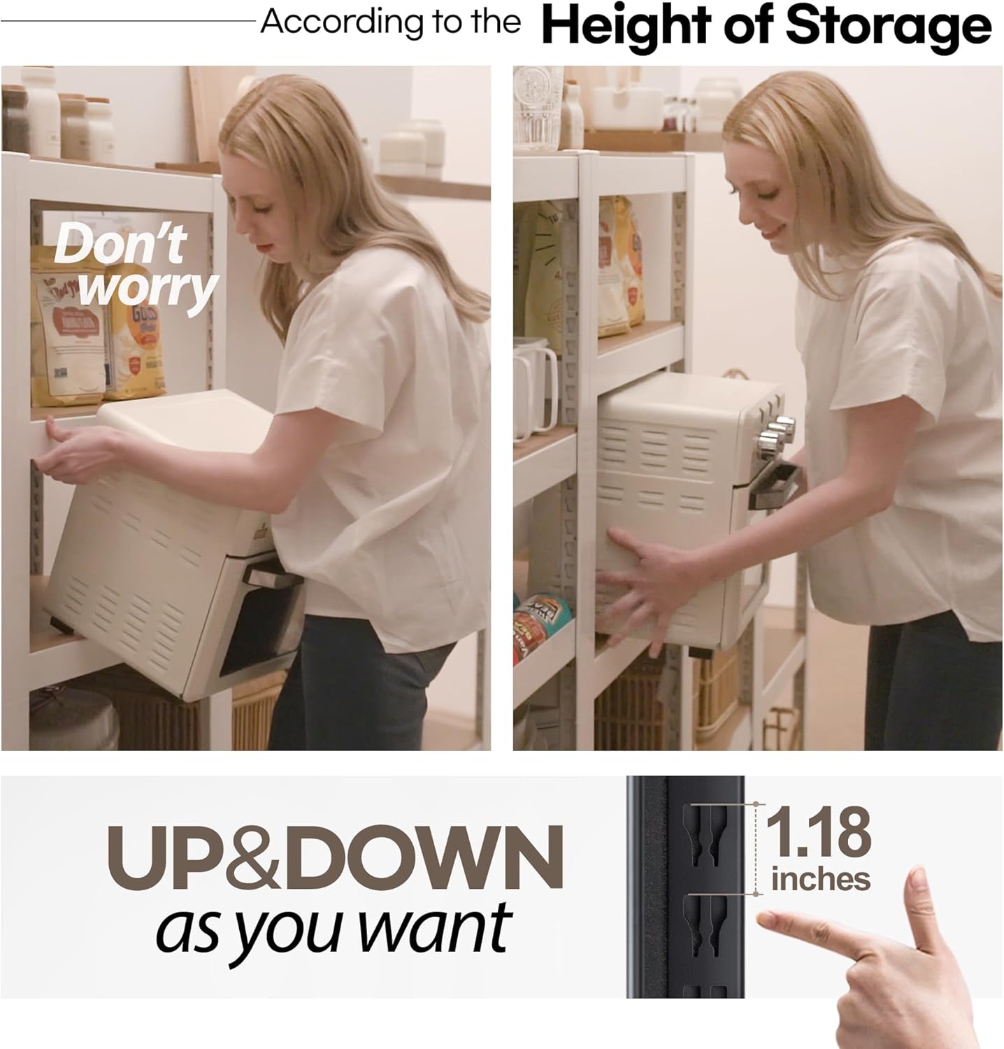 HOMEDANT House Black 5-Tier Laminated Metal Shelving Unit Adjustable Storage Utility Rack Heavy Duty Shelves Organization Shelf Kitchen Garage Pantry Closet 3Pack