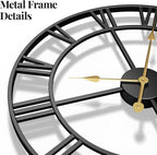 Cuspin 36 Inch Extra Large Wall Clock, Silent Non Ticking Battery Operated - Image 3