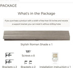 TWOPAGES Natural Woven No Drill Roman Shades, Custom Cordless Blackout Bamboo - Image 6