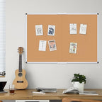 VIZ-PRO 72" x 48" Large Cork Bulletin Board, Foldable & Wall-Mounted Notice Pin - Image 7