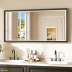 Keonjinn 48" x 24" Black Bathroom Mirrors by Keonjinn