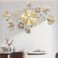 Clocks for Living Room, Large Wall Clock, 3D Silent Wall Clock, Retro Metal by JXQXYN