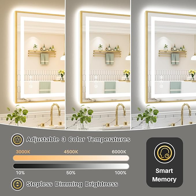 77x36 Inch LED Bathroom Mirror - Image 5