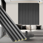 OUZUGIE WPC Acoustic Slat Wall Paneling, Living Room, TV Background, Study Room by OUZUGIE