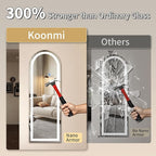 Koonmi LED Full Length Mirror, Lighted Floor Mirrors - Image 2