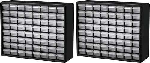 Akro-Mils 64-Drawer Plastic Storage Cabinet, 20-Inch W x 6-Inch D x 16-Inch H | by Akro-Mils