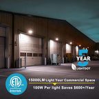 Lightdot 4Pack 100W LED Wall Pack Lights, 100-277v Dusk to Dawn - Image 3