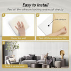 TONOR Dual-Layer Thickened Acoustic Wall Panels Self Adhesive, 4 Pack - Image 5