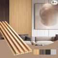 OUZUGIE WPC Acoustic Slat Wall Paneling, Living Room, TV Background, Study Room by OUZUGIE