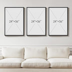 Large Framed Abstract Nature Landscape Wall Art - Image 3