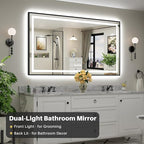 72x40 Inch LED Bathroom Mirror - Image 3