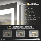 Briivue 28x36 Inch LED Bathroom Mirror - Image 3