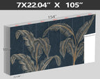 XMPMBM-Modernity Simple Abstraction Banana Leaf Fabric Wallpaper Dark Leaf - Image 4