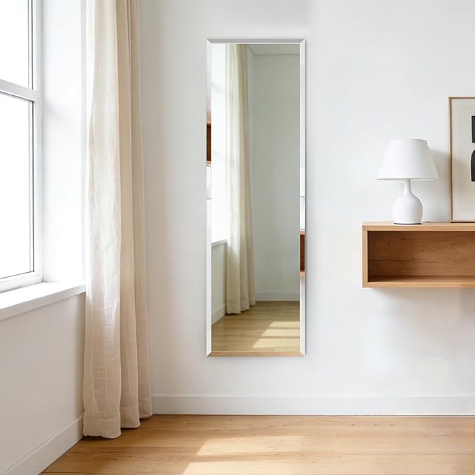 Frameless Mirror Full Length 57”x18”| Wall Mount Mirror Full Length Beveled - Image 5