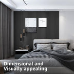 Art3d 8-Pack 96 x 6in. WPC Acoustic Slat Wall Panel - Image 5