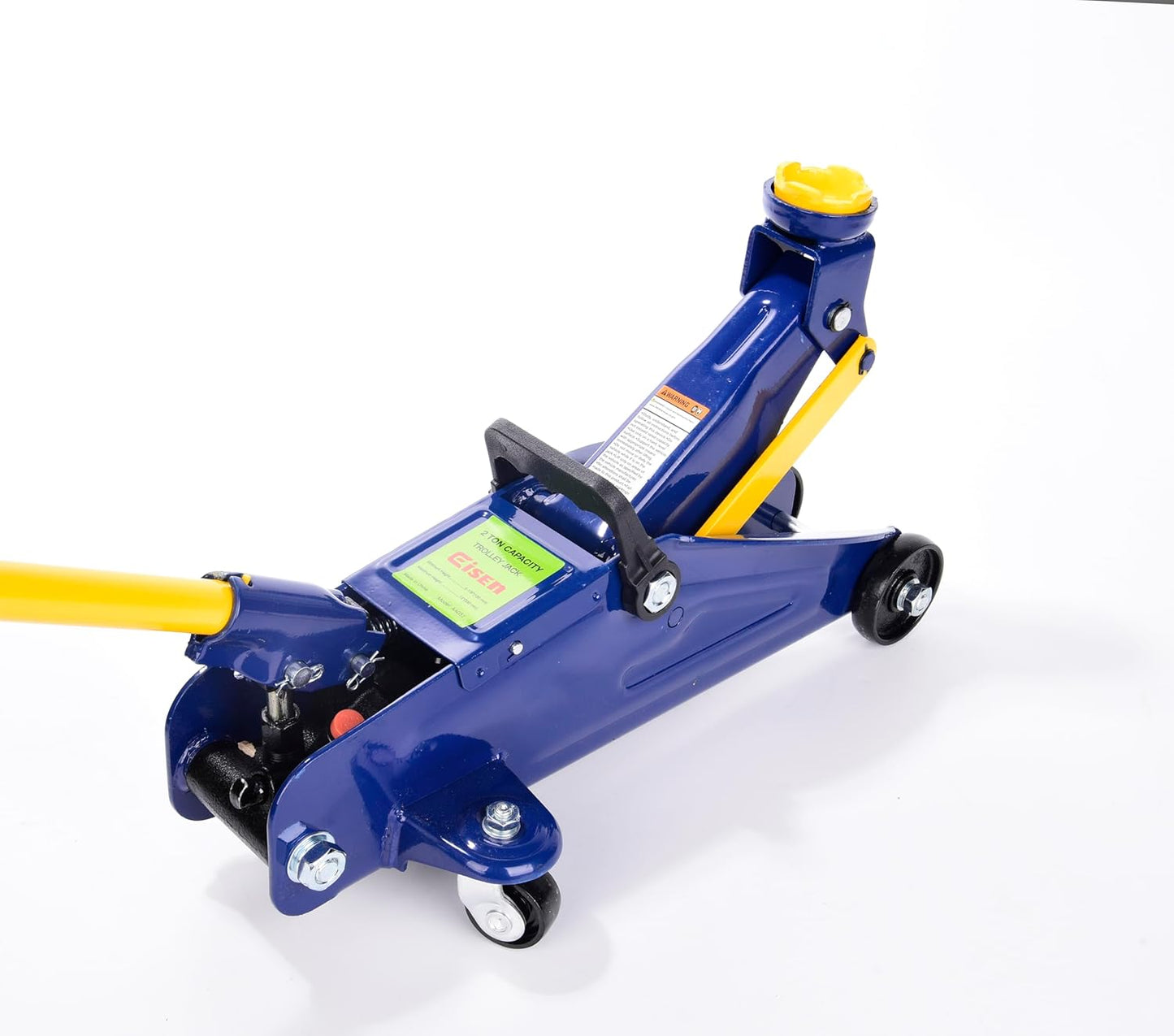 2 Ton Floor Jack - Car Hydraulic Trolley Jack Lift with 4000 Lbs Capacity for Home Garage Shop,Lifting Range 5.1"-13",Blue