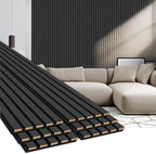 EVERECO 6 Pack Wood Panels for Wall 94.5" × 7.87" Acoustic Soundproof Wall Slat by Unknown