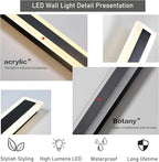 2Pack 39inch Long Outdoor Modern LED Wall Light, 30W Waterproof IP65 Warm White - Image 7
