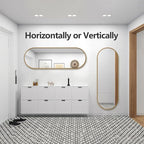 Oval Full Length Mirror, Ultra-Clear Explosion-Proof Dressing Mirror, Simple - Image 7
