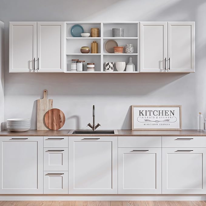 FIMELLO 78.6''W X 11''D X 21.7''H Wall Cabinets - Image 6