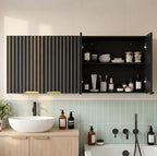 ChooChoo 4 Doors Wall Cabinet Laundry Room, Bathroom Wall Cabinet - Image 7