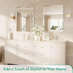 TokeShimi 55x36 Rectangle Bathroom Vanity Mirror Beveled, Tempered Frameless - Image 8