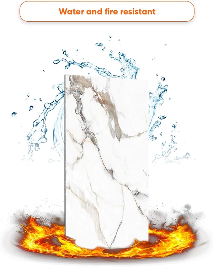 IZODEKOR 4 Pcs 24"x48" PVC Marble Wall Panels - Image 7