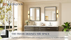 Keonjinn 30" x 36" Black Bathroom Vanity Mirror, Brushed Black Mirrors - Image 7