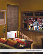 Cordless Woven Wood Roman Shades, 60W x 72H, Hatteras Camel, Sizes 20-72 Wide - Image 4
