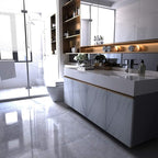 Large White Marble Granite Wallpaper Peel Stick Thicken 48x354inch Waterproof - Image 5