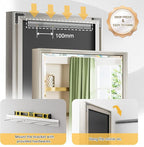 Brushed Nickel Bathroom Mirror, Bathroom Mirrors - Image 4