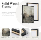 Large Framed Neutral Abstract Wall Art Set of 2 - Image 5
