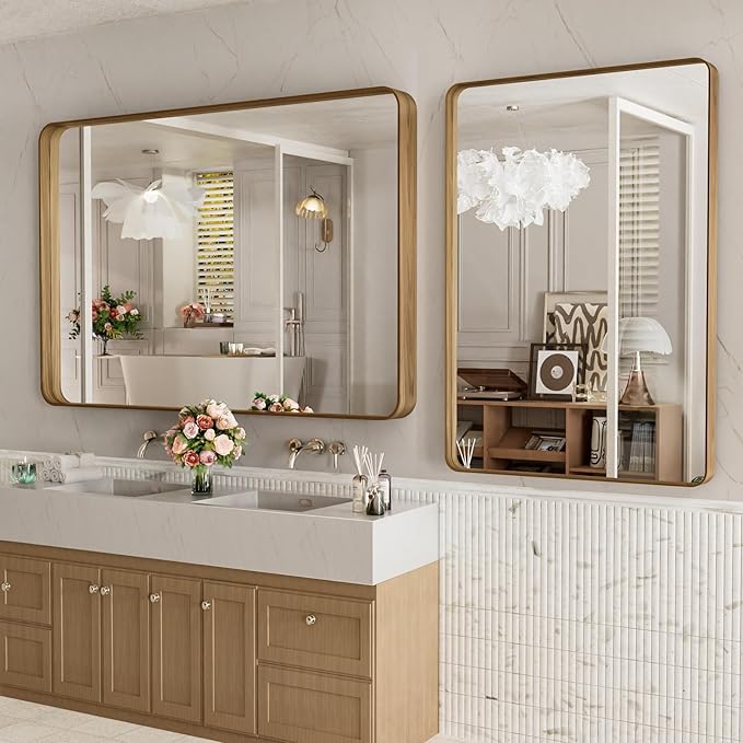 LOAAO 48X32 Inch Bathroom Mirror - Image 4