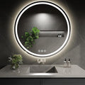 LED Bathroom Mirror 36 Inch Round Bathroom Mirror by WISSMILESHOME