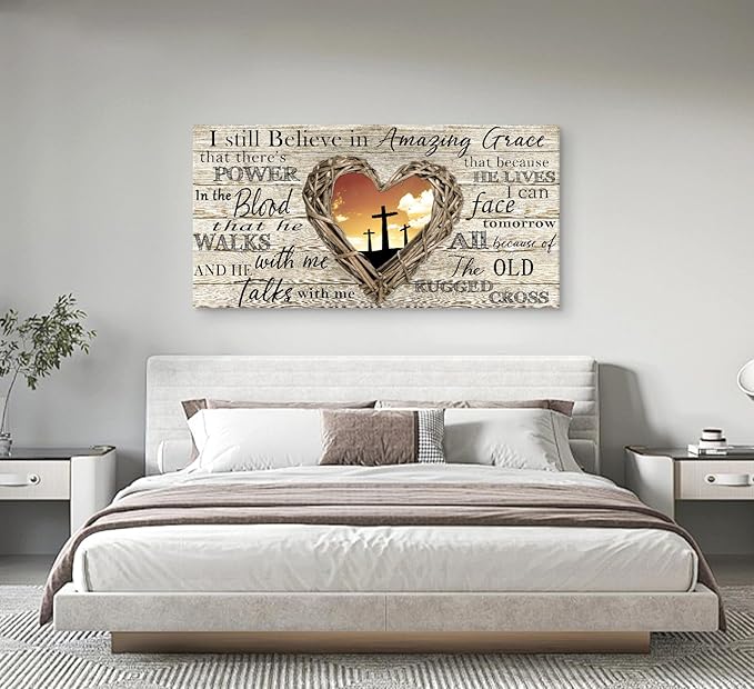 Cao Gen Decor Art A63598 Amazing Grace Wall Art Decor Canvas Print Picture - Image 6