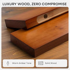 Homeforia Oak Floating Shelves 36 inches Long, High End Solid Real Wood 36 inch - Image 4