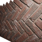 EverStone Herringbone Faux Brick Panel, 46 1/2"W x 25 1/4"H x 1"D, Burnished - Image 7