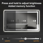 Led Mirror for Bathroom, 30x50 Bathroom Vanity Mirror for Wall - Image 2