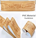 REDODECO 3D Flower Pattern Molding Peel Stick Wall Border - Image 4