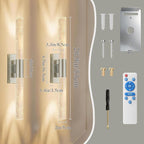 camuucci Battery Operated Wall Sconces Set of 2 Rechargeable Battery Powered - Image 4