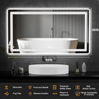 Led Mirror for Bathroom, 30x55 Bathroom Vanity Mirror for Wall - Image 8