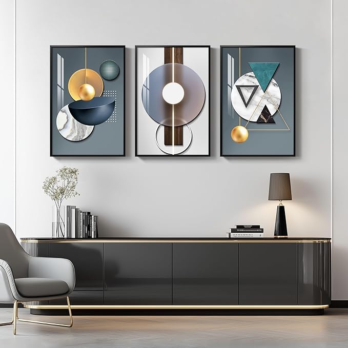 Large Framed Modern Luxury Wall Art - Image 8