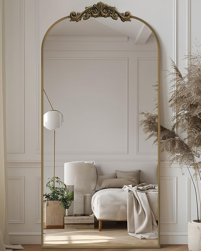 Antok Arched Full Length Mirror, Standing/Wall Hanging Large Mirror - Image 8
