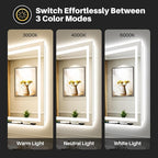 Briivue 44x36 Inch LED Bathroom Mirror - Image 4