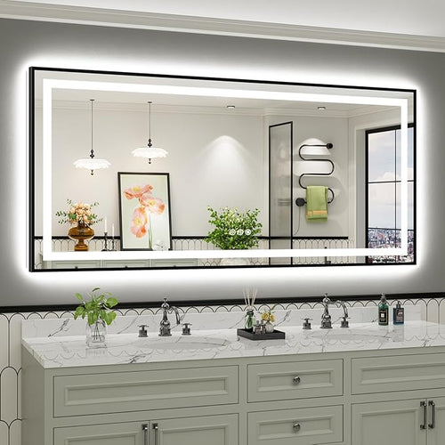 77x36 Inch LED Bathroom Mirror by Briivuemodernmirrors
