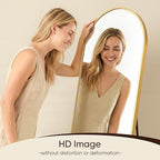 Antok 76" x34” Arched Full Length Floor Mirror, Free Standing/Wall Mount/Leaning - Image 5
